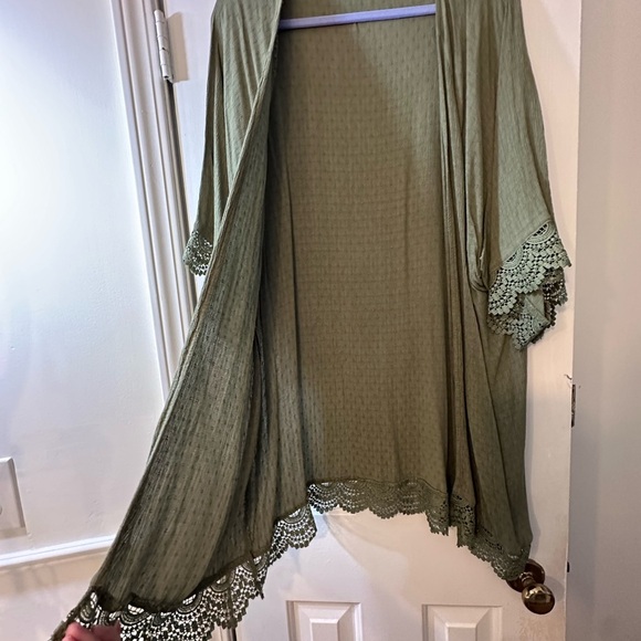 Maurices Olive Green Kimono Cardigan - Picture 4 of 6